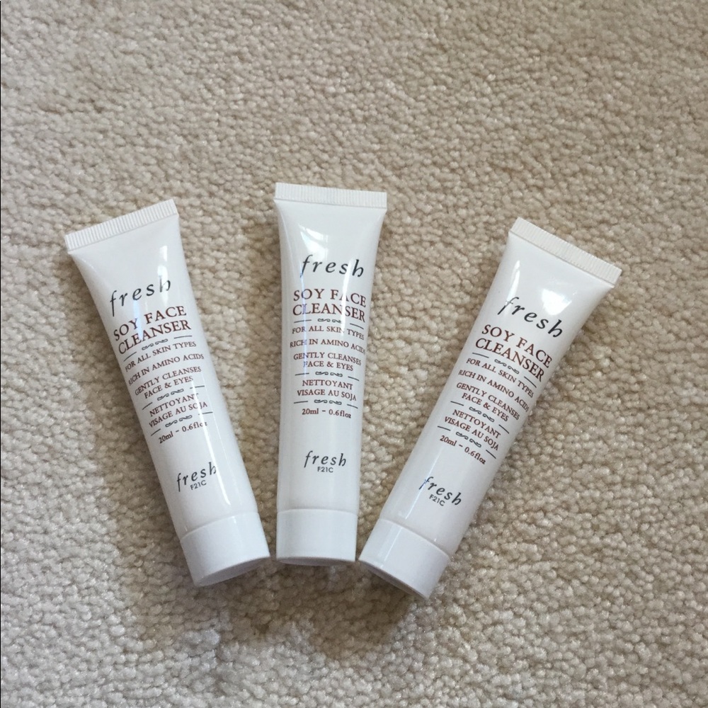 3 pc bundle unopened fresh soy face cleanser